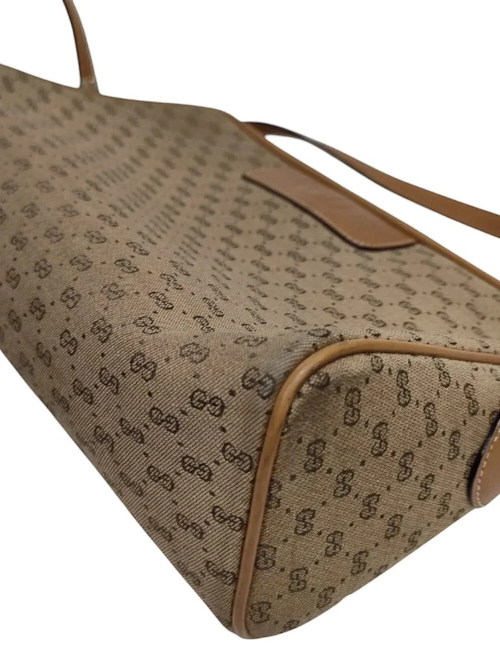 (L2) Gucci Crossbody Bag Brown PVC